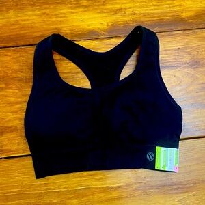 Marika Sport Performance Seamless‎ Sports Bra NWT Size Small Dry-Wik Black $40